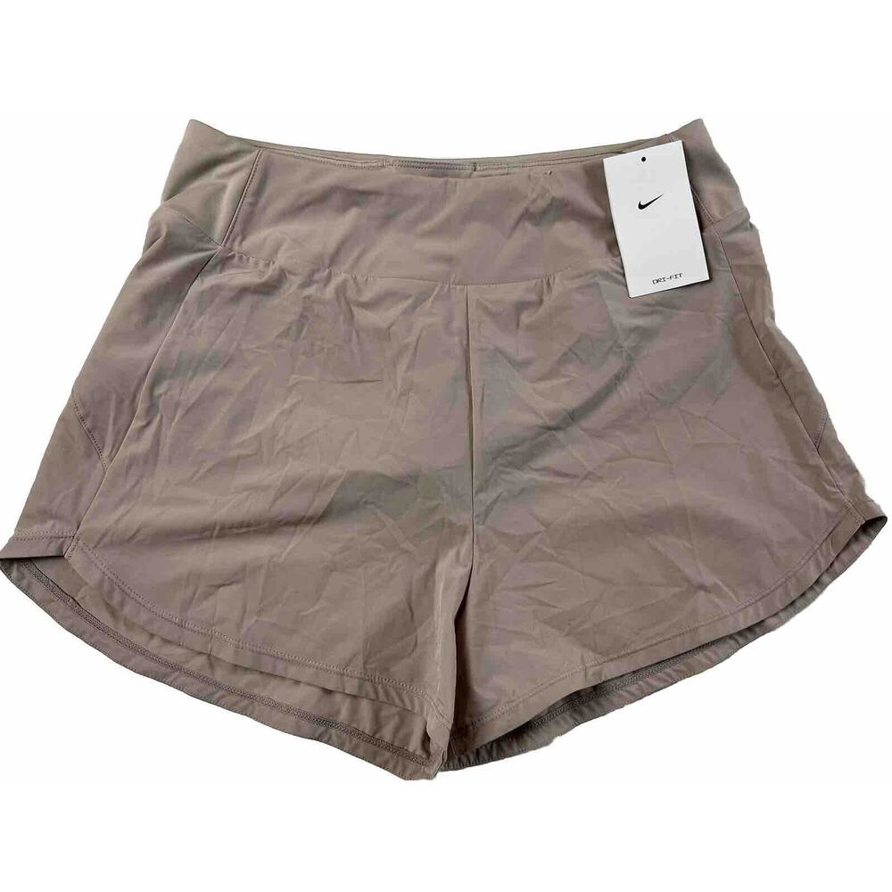 Nike Women's Dri-FIT Bliss High-Waisted 3" Brief-Lined Shorts Size S $55